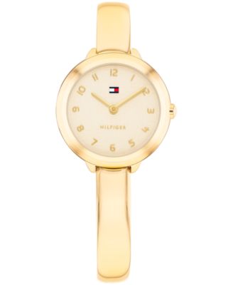 Women's Quartz Gold Tone Stainless Steel Bangle Bracelet Watch, 26mm