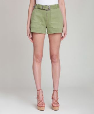 Women's High-Rise Belted Shorts