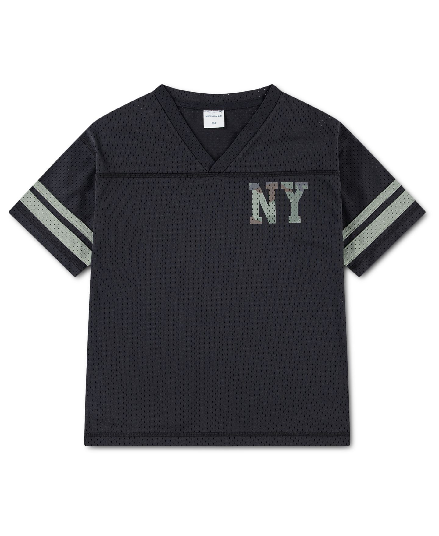 Рубашка abercrombie kids Football Jersey для мальчиков, цвет: Призрачный — фото 1