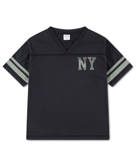Рубашка abercrombie kids Football Jersey для мальчиков, цвет: Призрачный