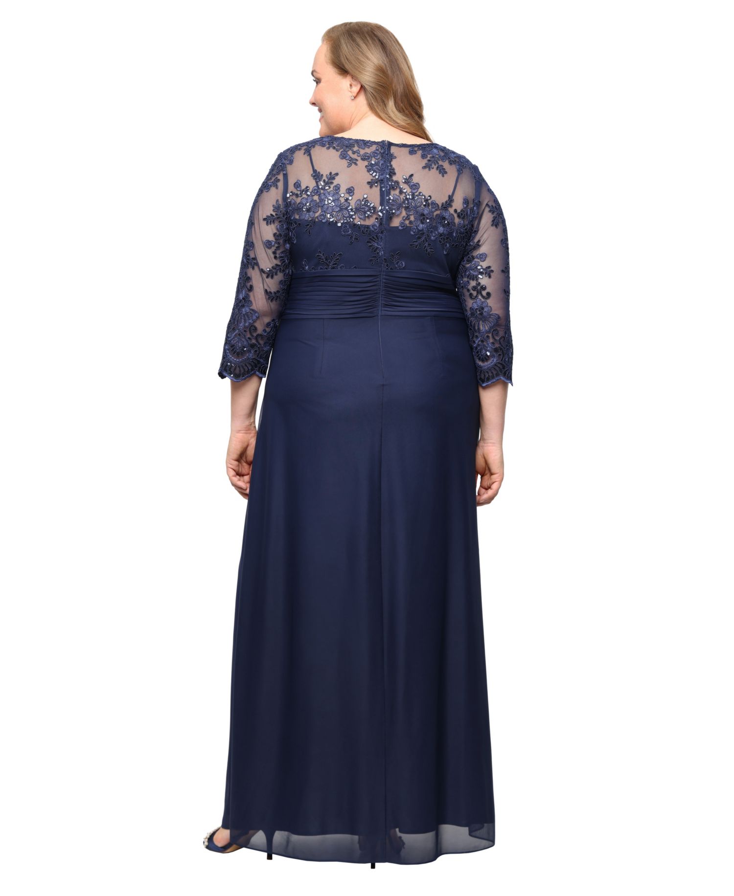 Plus Size V-Neck Pull-On Dress