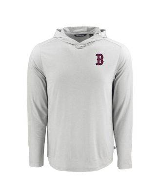 Men's Gray Boston Red Sox Coastline Epic Comfort Eco Hoodie Long Sleeve T-Shirt