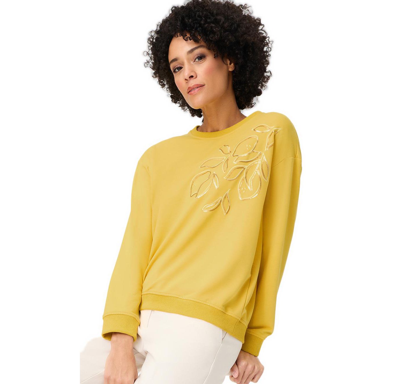 Женский топ Olsen Embellished Jersey Top — фото 1