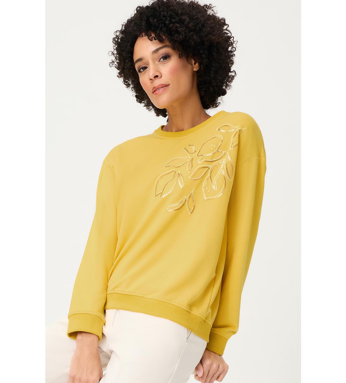 Женские топы Olsen Women's Embellished Jersey Top — фото 1