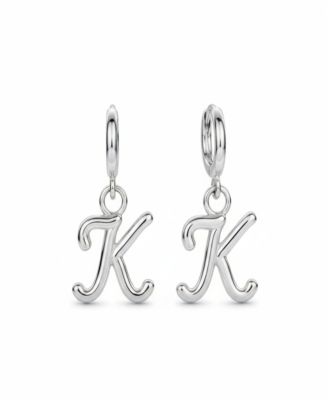 Oak Luna Mini Signature Initial Huggie Earrings - Letter k 100$