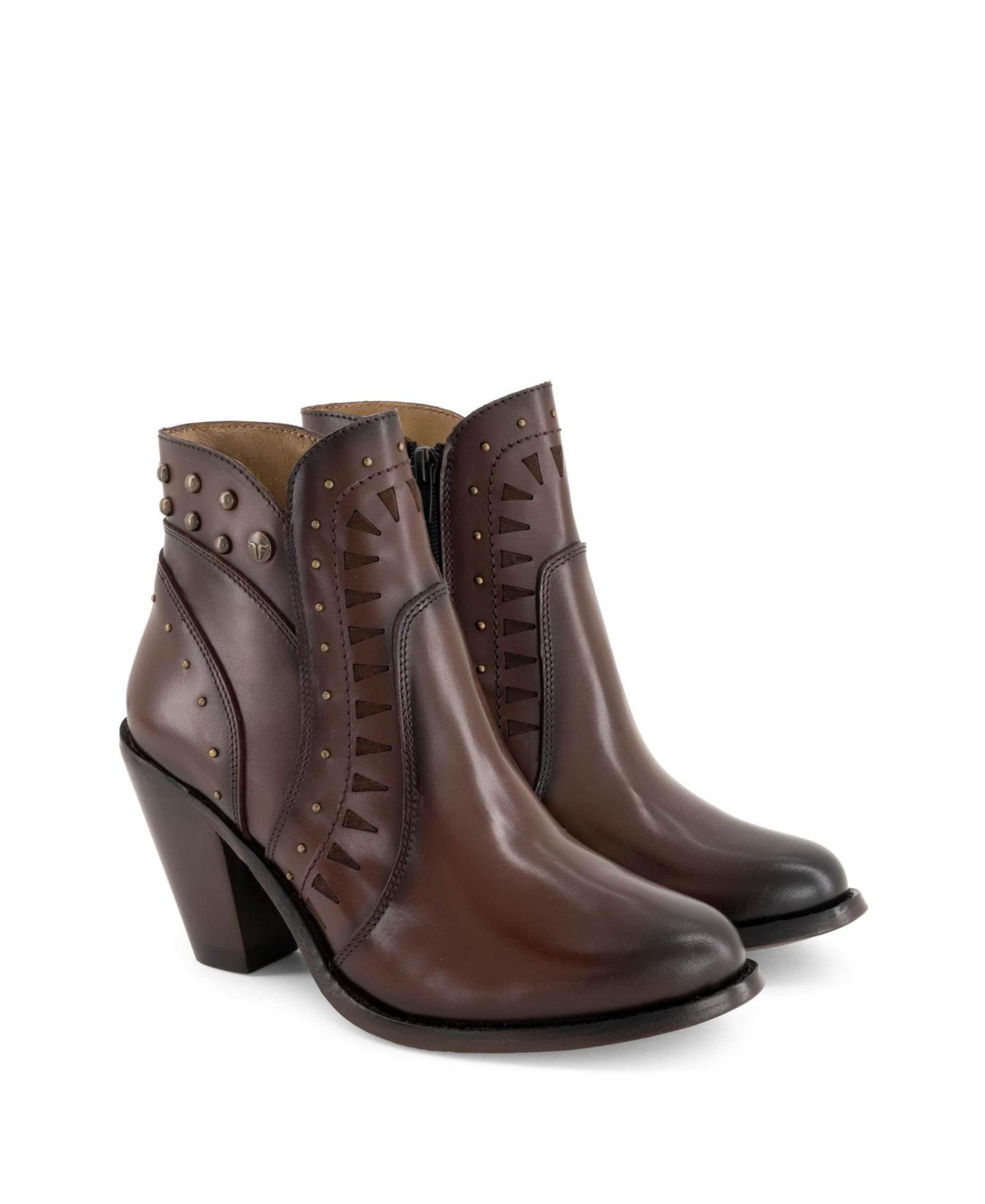 Женские ботинки Forastero Western Fashion Leather Booties, цвет: Тёмный коричневый — фото 5