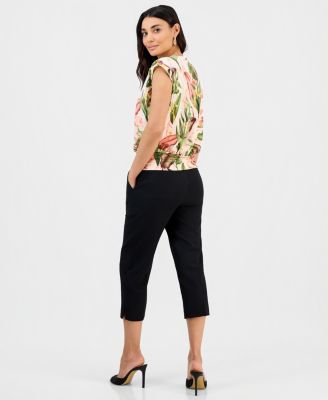Petite Capri Slim Trousers