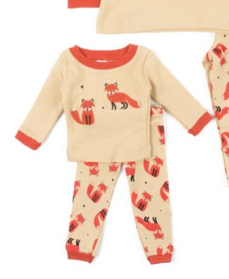 Toddler Girls Matching Doll Snug-Fit Cotton Long Sleeve All-Over Animal Print Pajamas