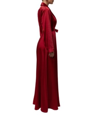 Women's Satin Embrace Maxi Dress