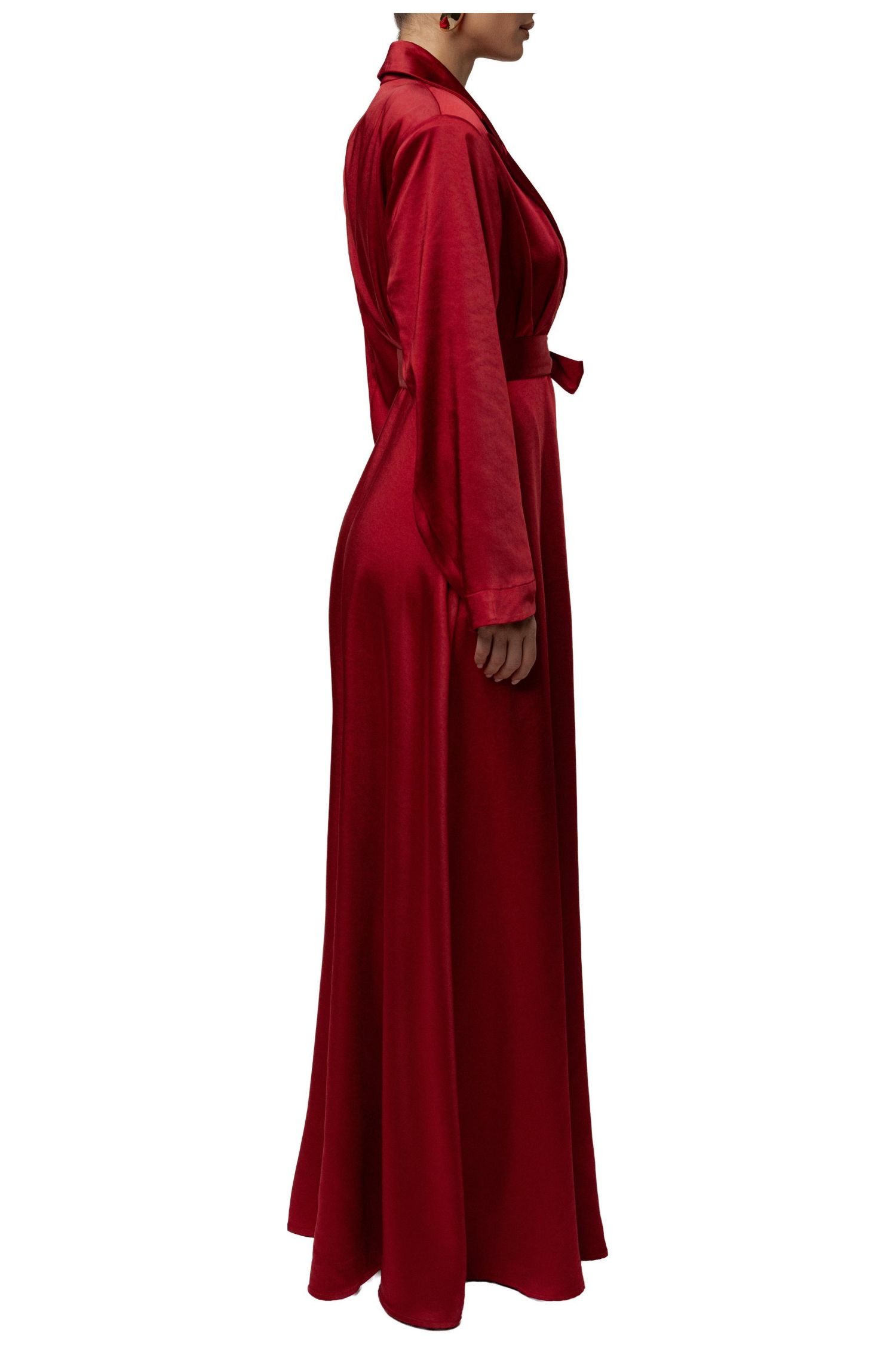 Women's Satin Embrace Maxi Dress