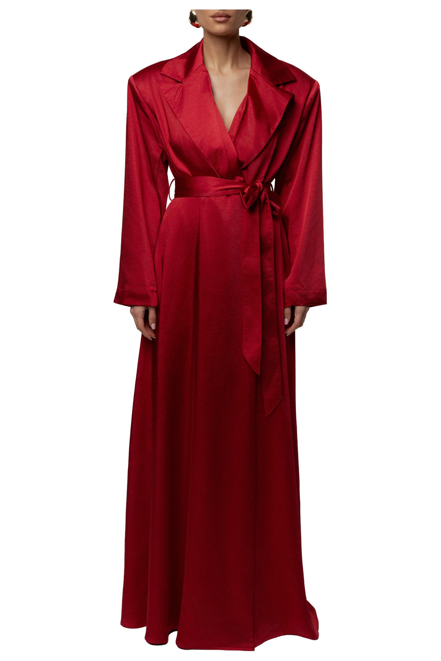Women's Satin Embrace Maxi Dress