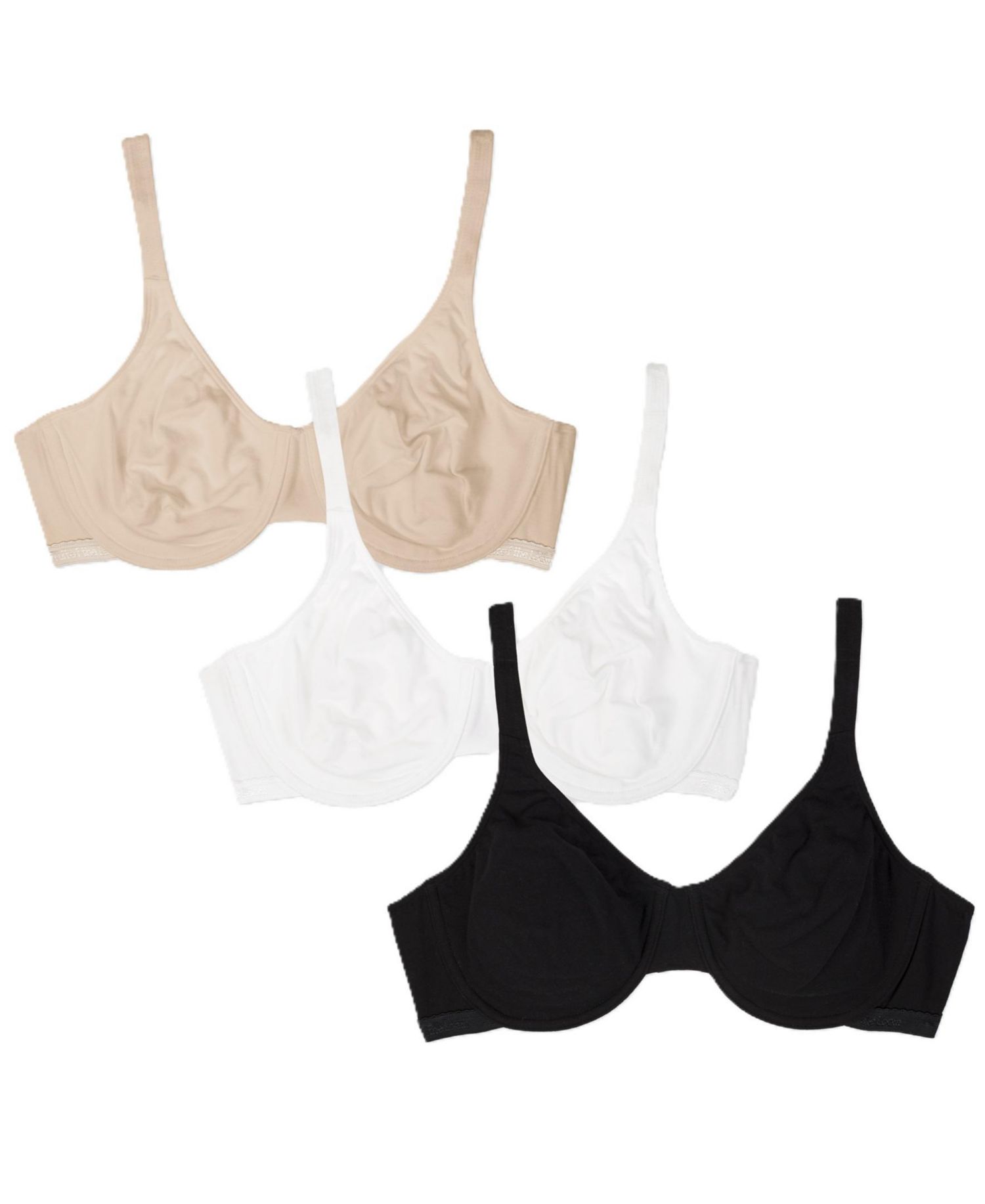 Women's Cotton Stretch Extreme Comfort Bra, 3 Pack
