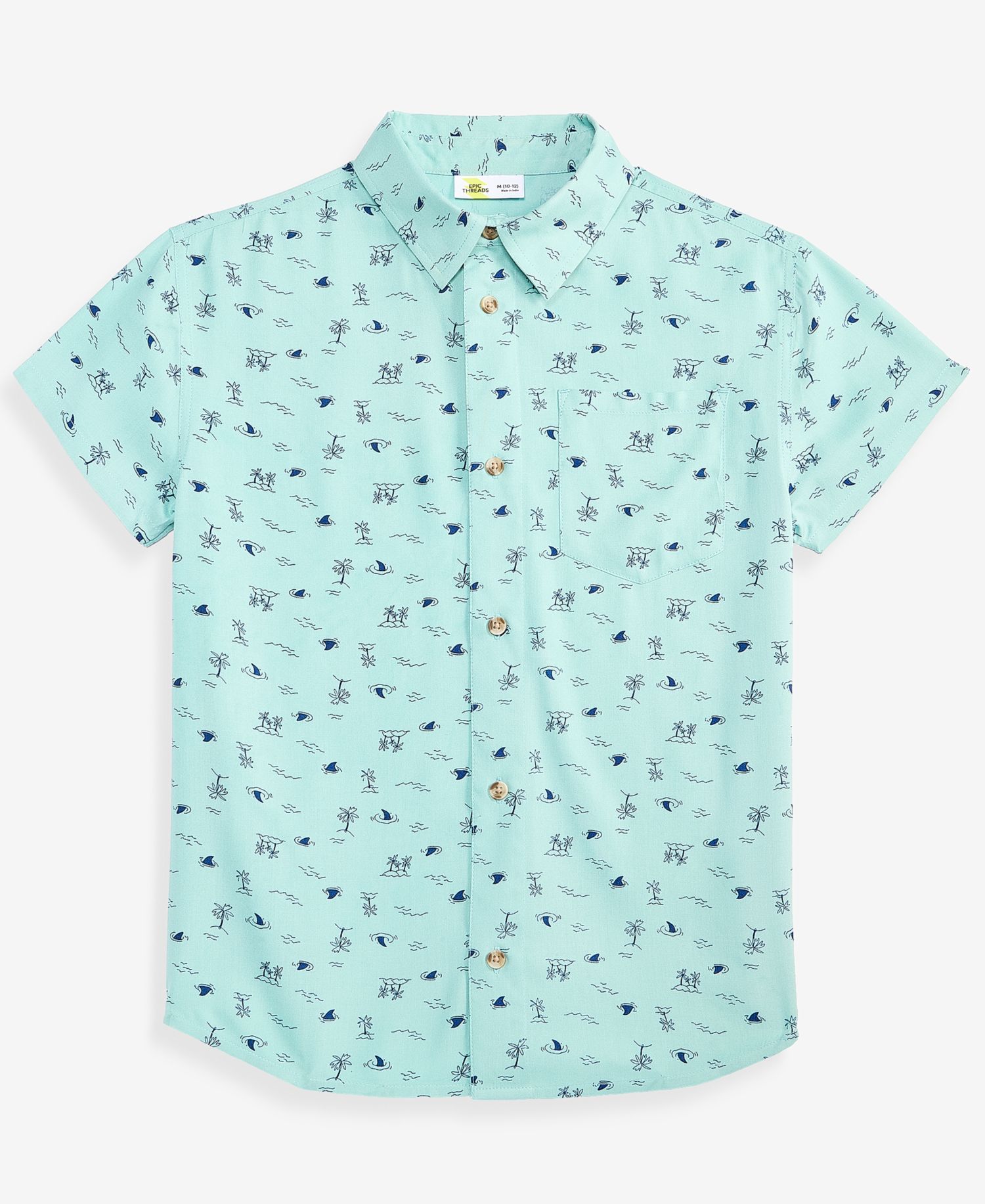 Epic Threads Boys' XS-XL Beach Shirt