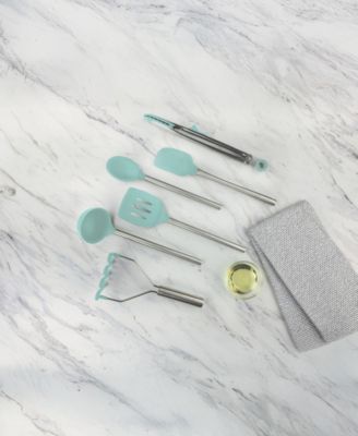 Utensil 6-Pc. Silicone with Steel Handles Set