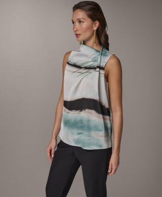 Women's Cowl Neck Sleeveless Top