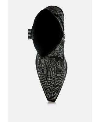 Womens Costello Rhinestones Embellished Cowboy Boots