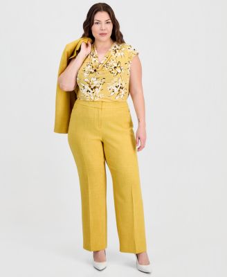 Plus Size L-Pocket Straight Pants