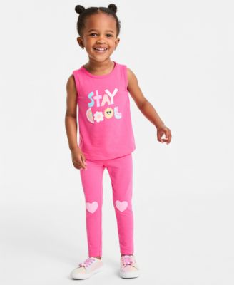 Girls' Toddler 12M-5T Heart-Knee Leggings