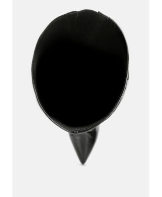 Womens Riggle Long Patent Pu High Heel Boots