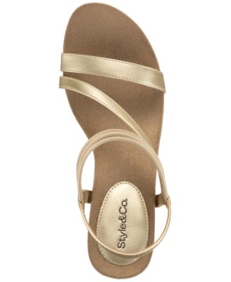 Women's Madysonn Elastic Strappy Wedge Sandals