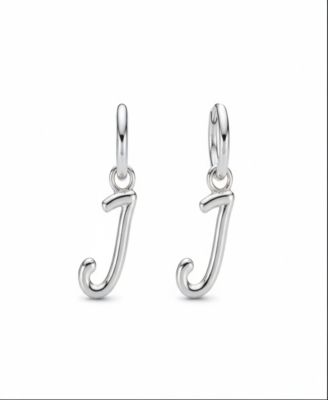 Oak & Luna Mini Signature Initial Huggie Earrings - Letter i