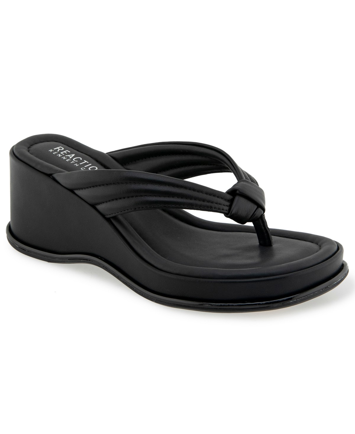 Женские сандалии Kenneth Cole Reaction Women's Rixton Wedge Thong Sandals — фото 1