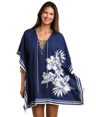 Women's Mariner Blooms Printed Cover-Up Caftan