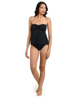 Women's Island Goddess Bandeau Neck Tankini Top