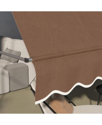 10' x 4' Retractable Awning, Non-Screw,