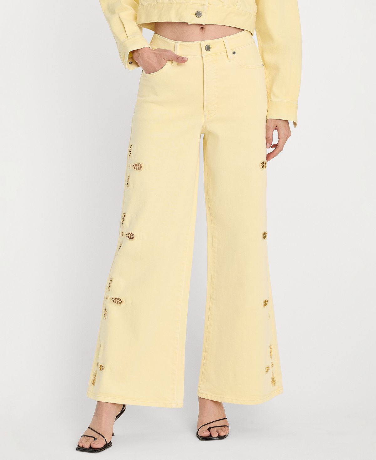 Good American Women's Wide-Leg Jeans view 6 — MAYCSS fashion products