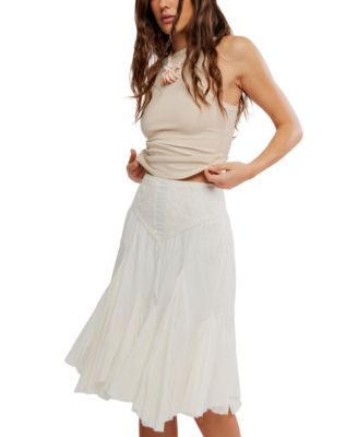 Women's Frida Godet Pull-On Midi Skirt