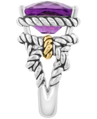 Amethyst Ring (6-5/8 ct. t.w.) in 18k Yellow Gold Plated Sterling Silver