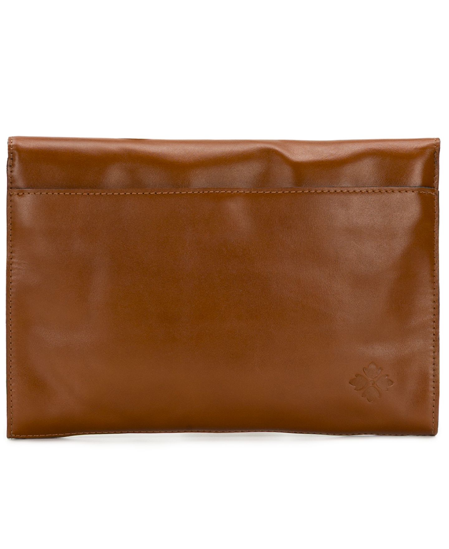 Женский клатч Patricia Nash Chalaronne Medium Leather Hydrangea Embellished Clutch Handbag, цвет: Рыжевато-коричневый — фото 2