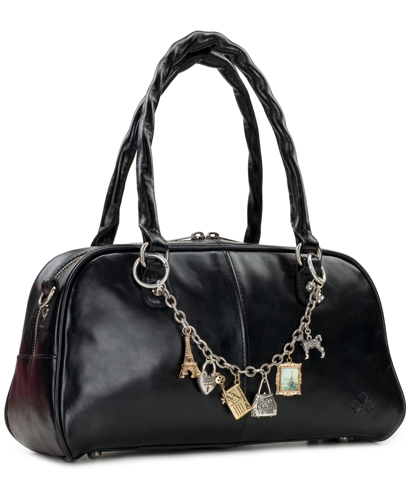 Женская сумка Patricia Nash Pomezia Large Leather Crossbody Satchel, цвет: Чёрный — фото 3