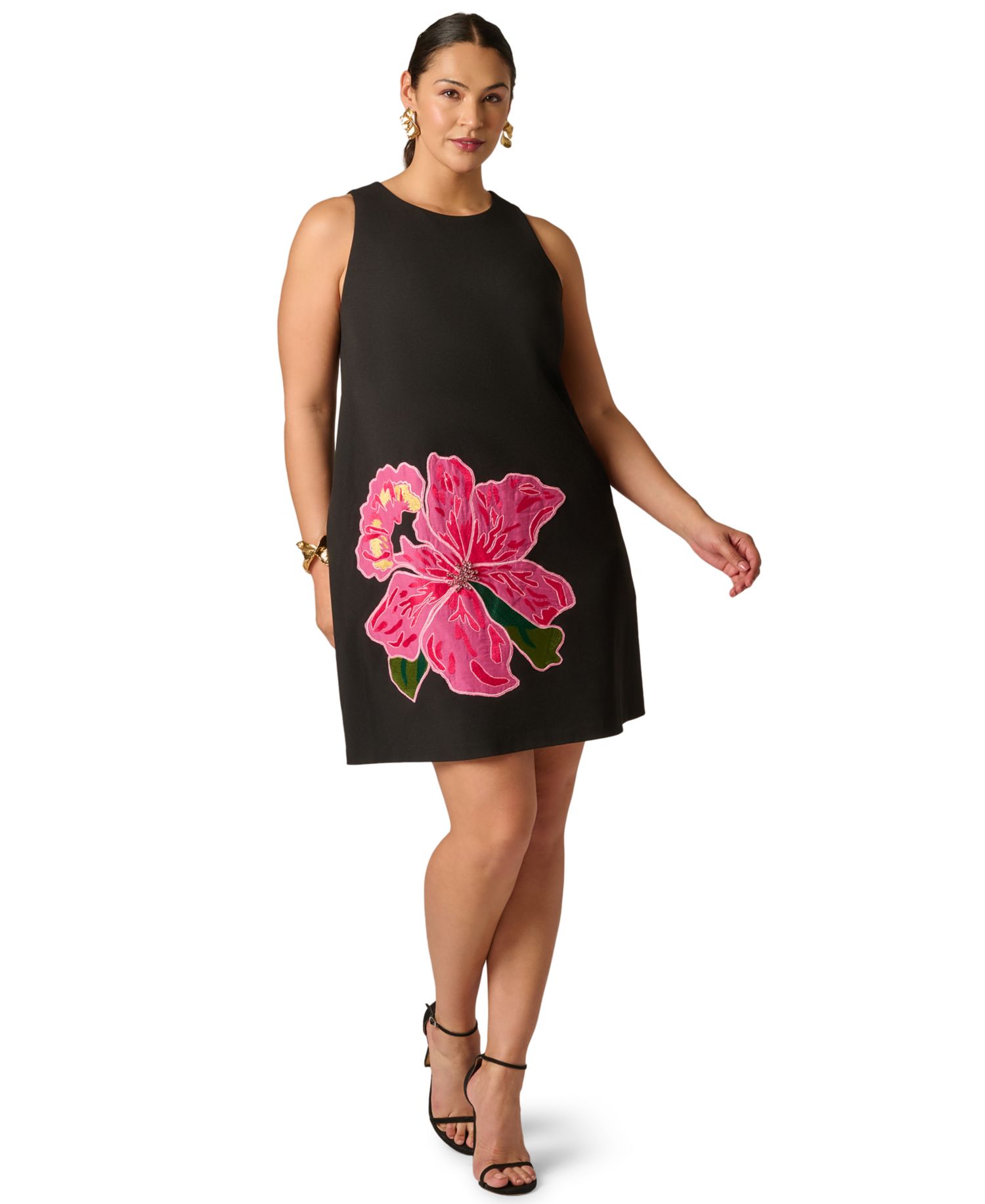 Plus Size Crewneck Mini Dress