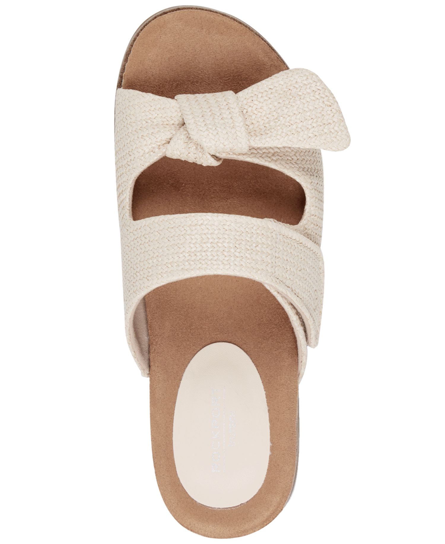 Women's Zova Bow Flat Slip-On Footbed Sandals