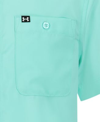 Big Boys' Drift Tide Fish Point Collar Shirt