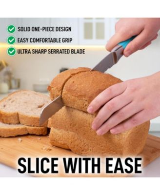 Serrated Bread Knife - Stainless Steel Bread Knife for Homemade Bread, Cake, Bagel