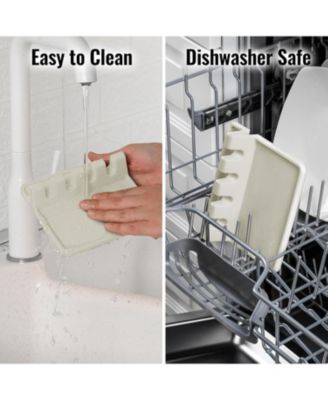 Silicone Kitchen Utensil Rest with Drip Pad for Multiple Utensils