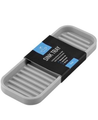 Silicone Sponge Holder for Kitchen Sink - Flexible Multipurpose Soap Tray