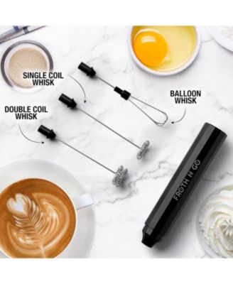 Froth N Go Rechargeable Milk Frother with Case for Lattes