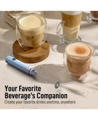 Froth N Go Rechargeable Milk Frother with Case for Lattes