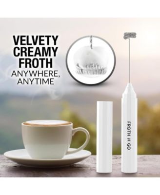 Froth N Go Rechargeable Milk Frother with Case for Lattes