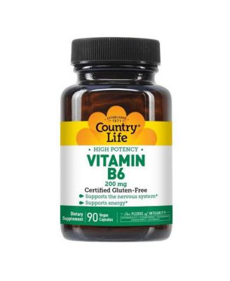 Country Life Vitamin B-6 ,100 Mg ,90 Caps