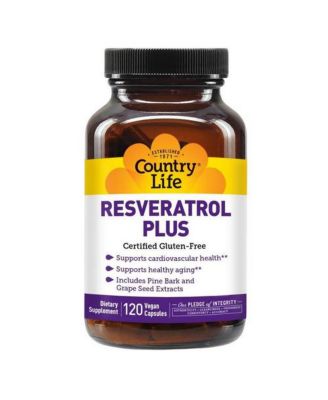 Country Life Resveratrol Plus ,120 Caps