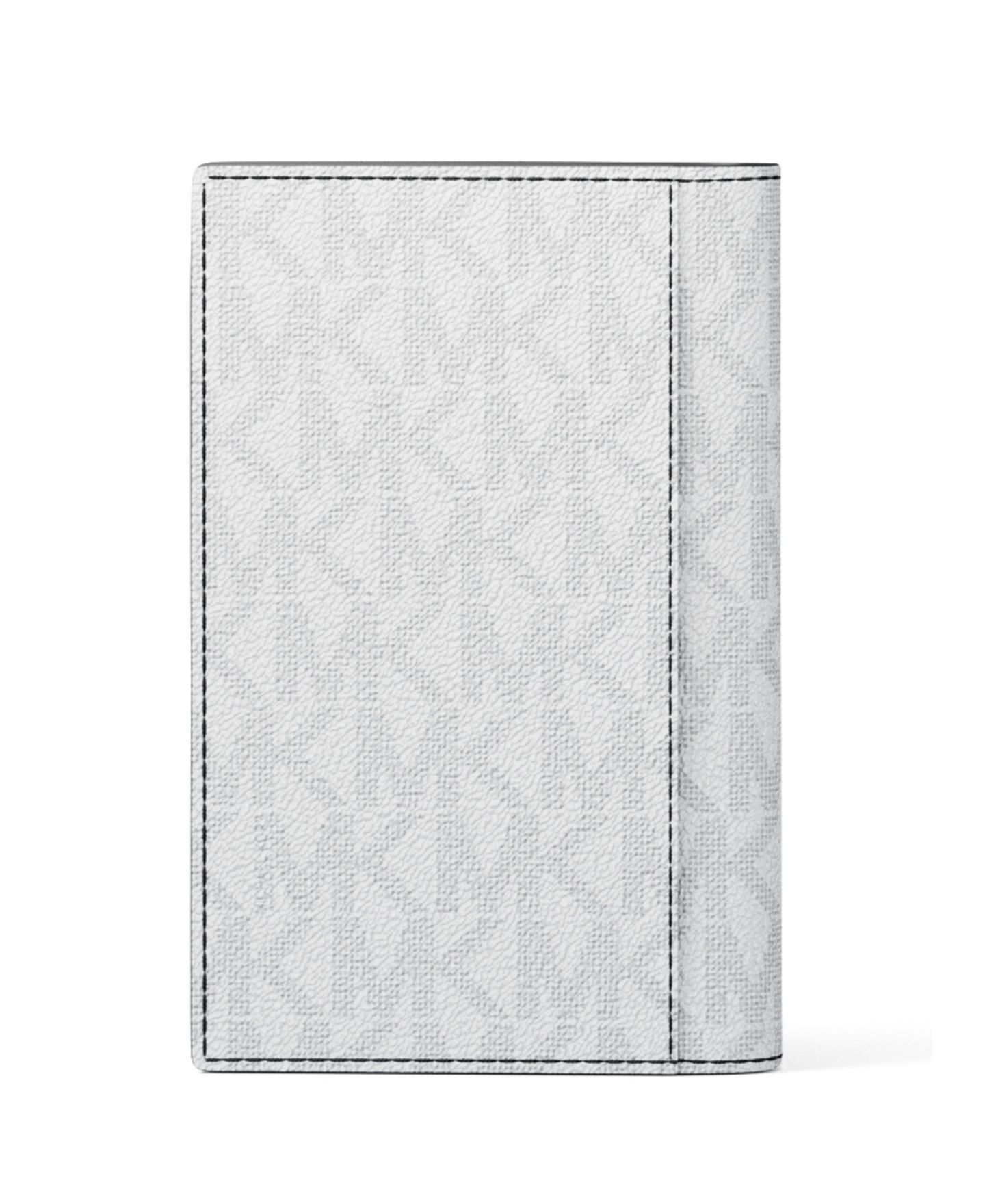 Мужской кошелёк Michael Kors Signature Folding Card Case, цвет: Яркий белый — фото 3