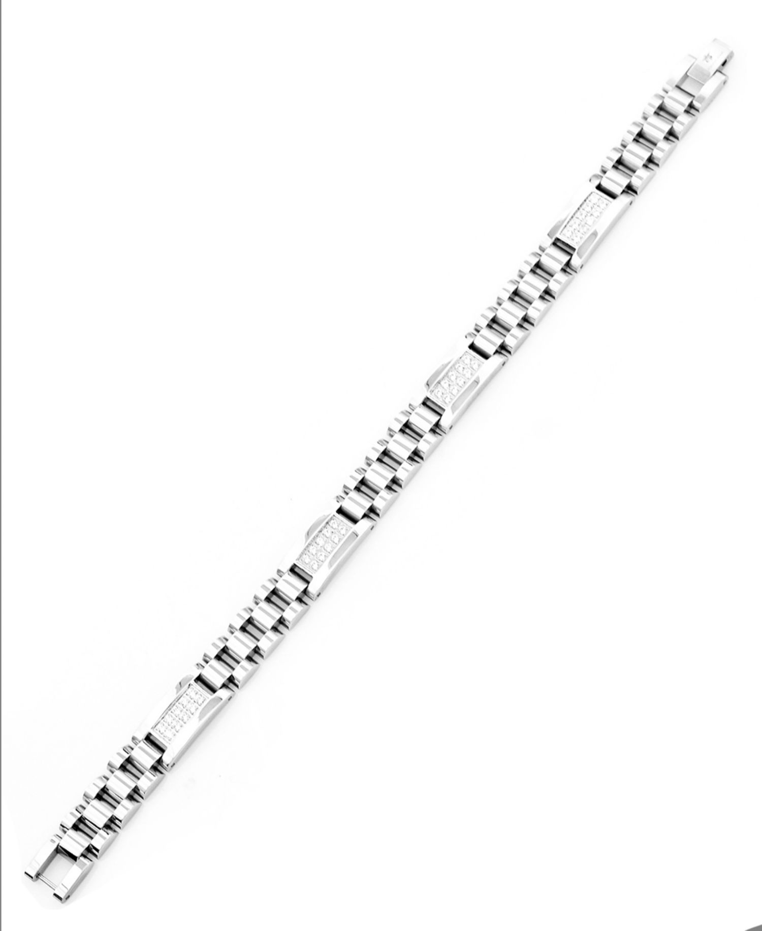 Men's Lab Grown Diamond (1 ct. t.w.) Bracelet in Stainless Steel (Also Available in Yellow IP-Plating)