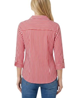 Women's Point Collar Top with Pockets