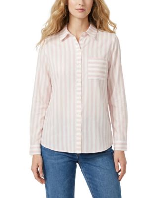 Women's Long-Sleeve Blouse with Chest Pocket