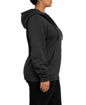 Women's Loose Fit Super Heavyweight Fleece Lined Full-Zip Hoodie